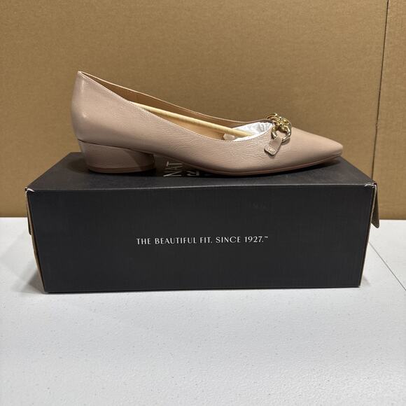 Naturalizer Shoes - Naturalizer Becca Flat Warm Fawn Tan Leather Shoes Sz 9.5W Slip On H7019L6251